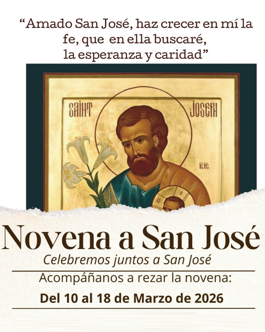 Novena a San José                                                                                                                                                                                                                                                                                          