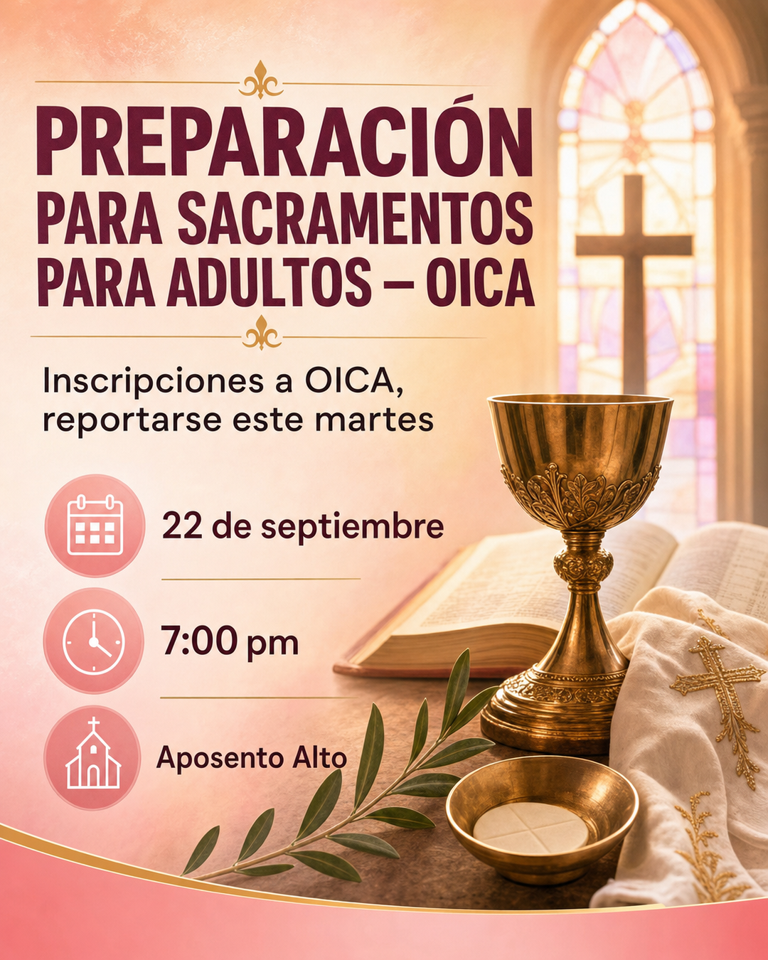 Preparacion para Sacramentos para Adultos: OICA